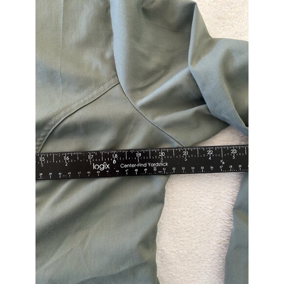 Cherokee Workwear Scrubs Snap Front Jacket Olive Green Size Small Nurse Medical - Picture 6 of 7